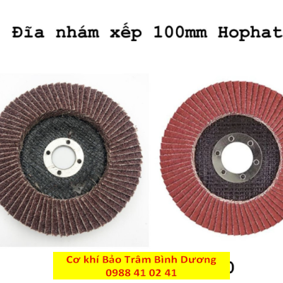 Đá nhám xếp Hophat kích thước 100 x 16mm độ hạt A40 / A60 / A80 dùng cho việc mài nhẵn, chà nhám, đánh bóng