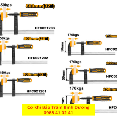 Kẹp gỗ chữ F HFC020501