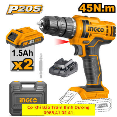 INGCO23_Máy khoan pin CDLI20028