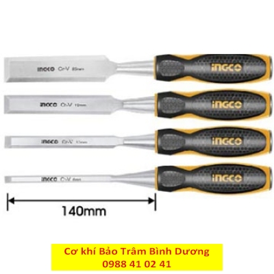 Bộ 4 đục gỗ cầm tay đầu dẹp HKTWC0401