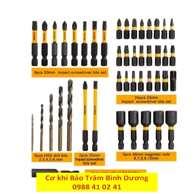 Bộ 45 mũi khoan và vặn vít INGCO AKDL24502 ( Sale online)