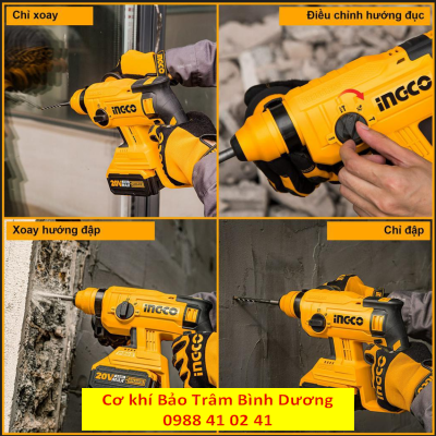 INGCO23_Máy khoan bê tông dùng pin CRHLI202882